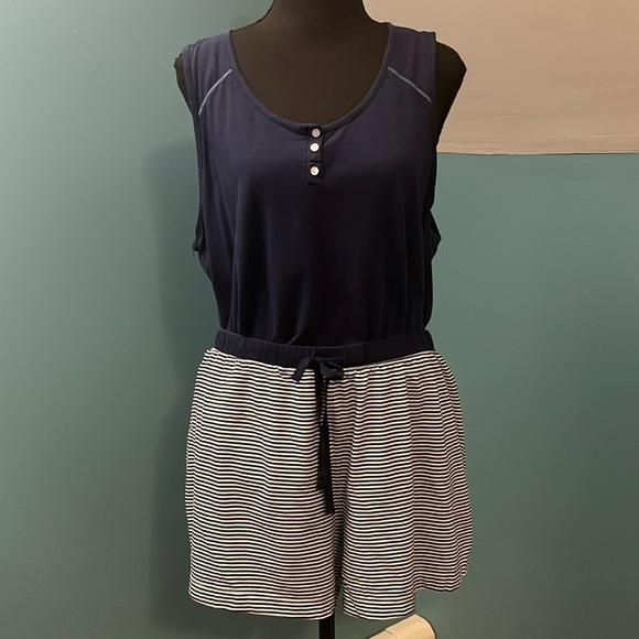 Nautica Navy Pajama T-shirt and Short Set Size XL - Picture 1 of 11